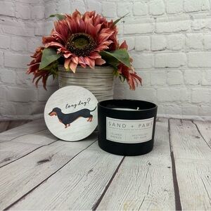 NWT sand + paws Black Candle island breeze dachshund doxie weenie dog